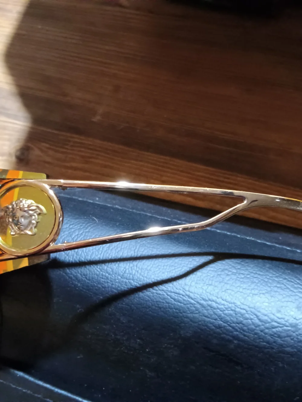 Versace Gold Shield Sunglasses